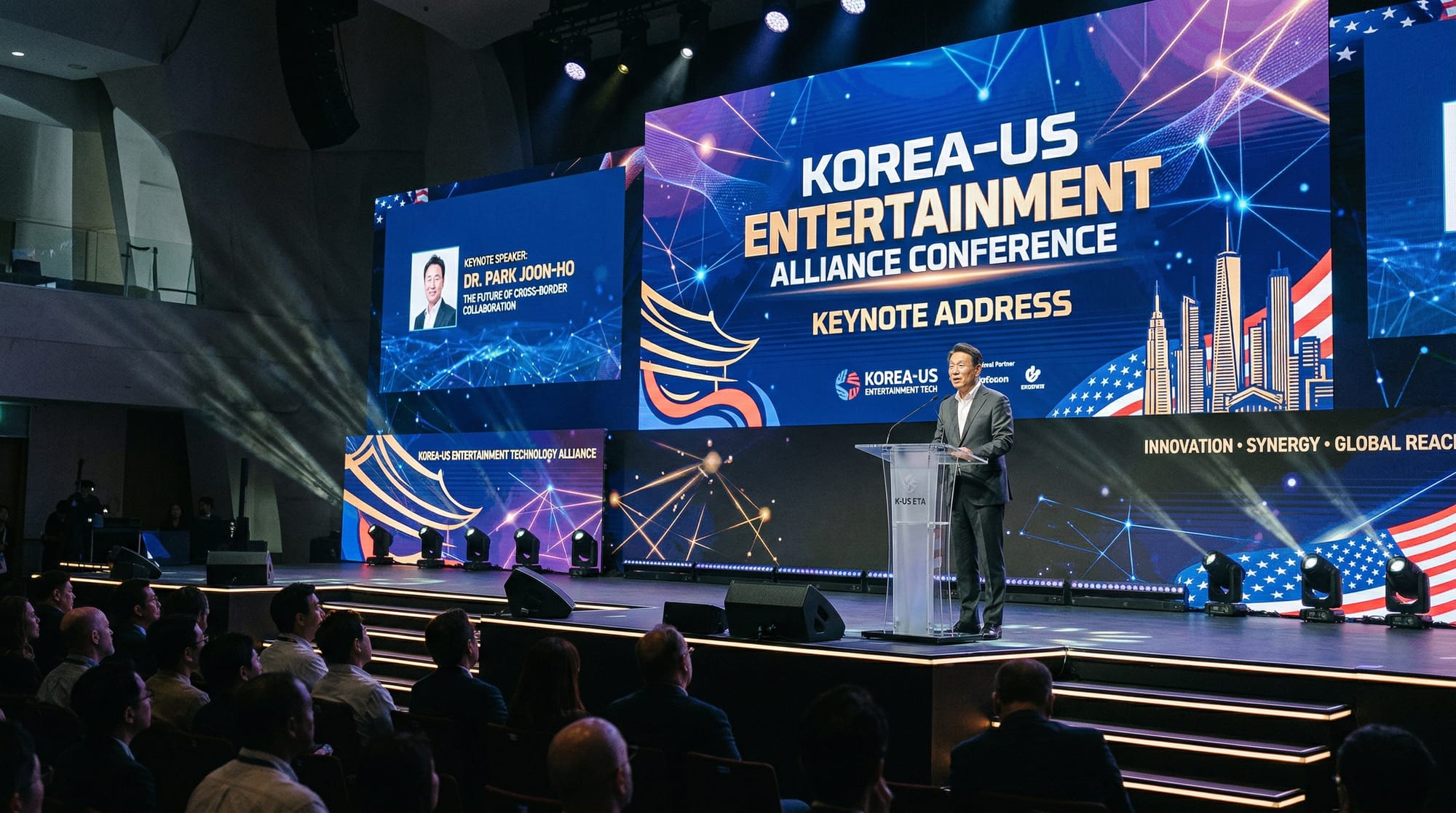 CES 2026 기조연설 — 고삼석 교수 '한미 엔터테크 동맹' 제안